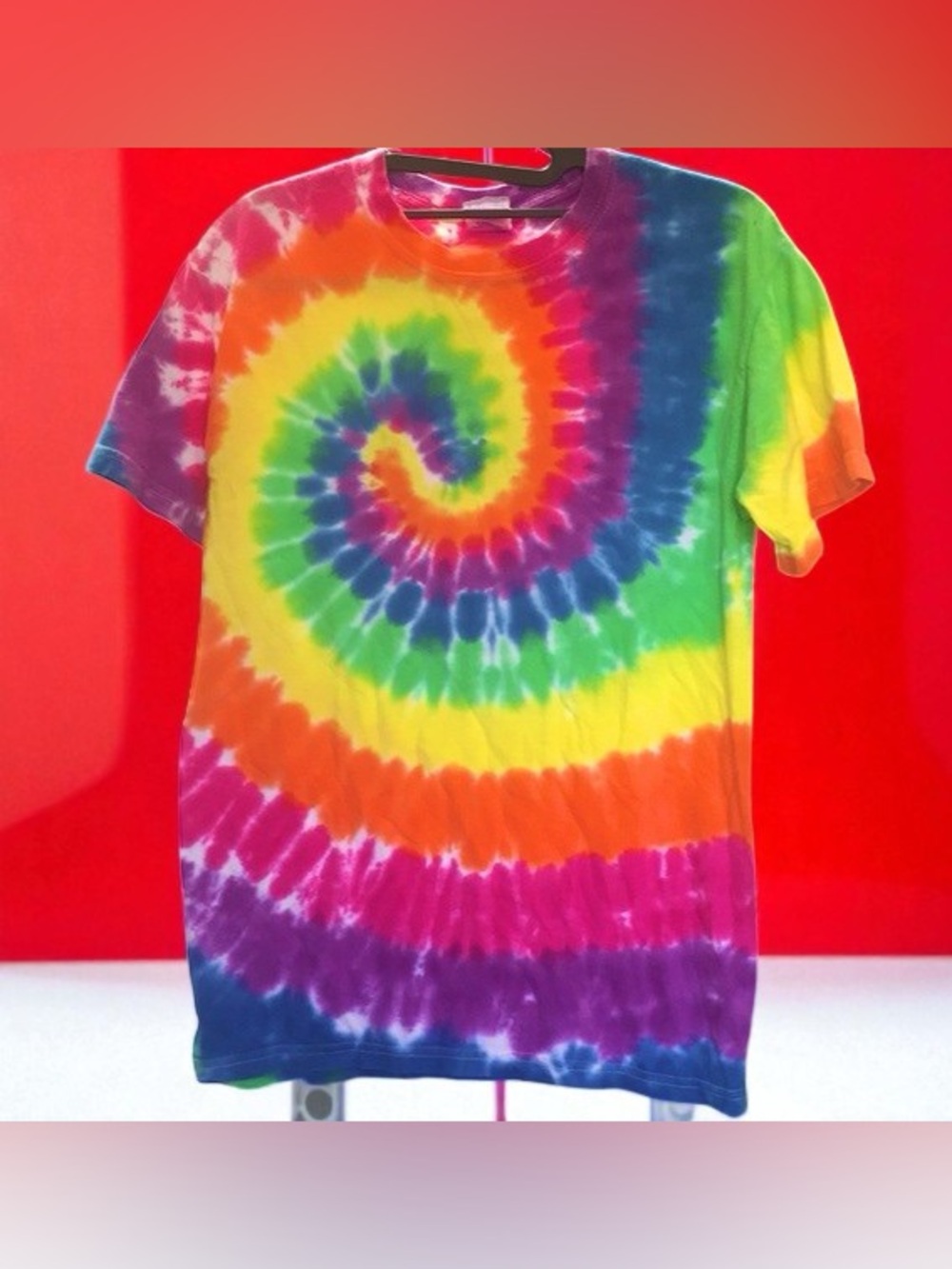 🥳Multicolor Spiral Tie-Dye Short Sleeve Tee